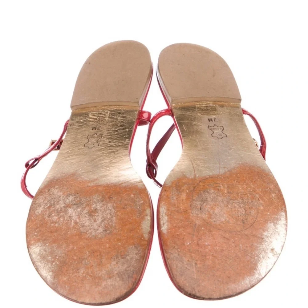 Tory Burch Red Strappy Sandals - Picture 4 of 5